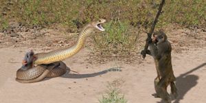 Watch a monkey save a mouse from a snake | Videos