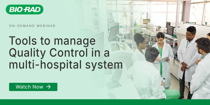 Tools to manage Quality Control in a multi-hospital system