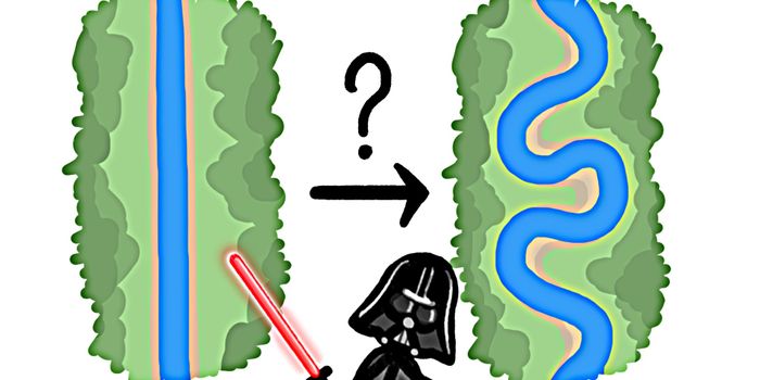 Why do rivers have curves?