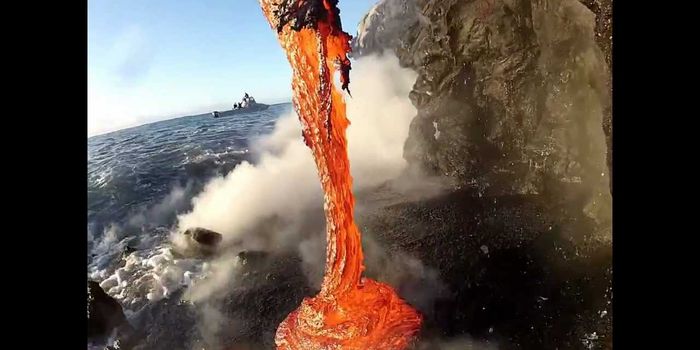 When lava meets ocean