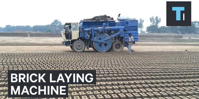 This Vehicle Literally Crafts Bricks As it Drives