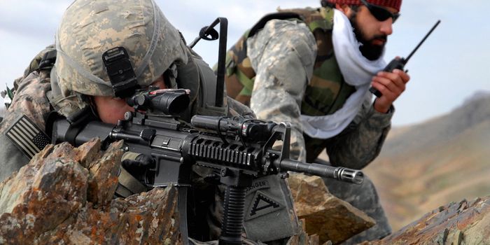 Face implants fight infection from gunshots