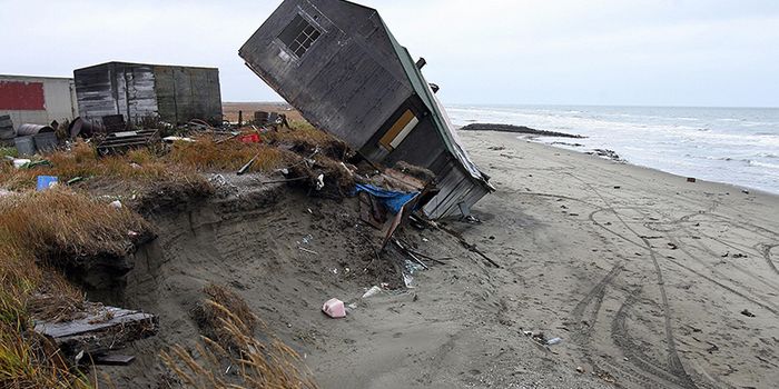 Alaskan towns are at risk of falling into the sea