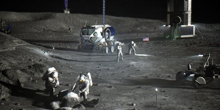 Building Artemis Base Camp with Lunar Regolith "Bricks"