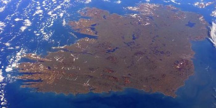 Ireland From Space On St Patrick's Day