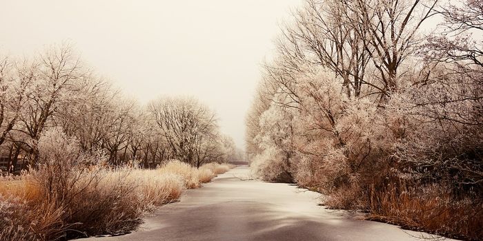 Frozen rivers on the decline