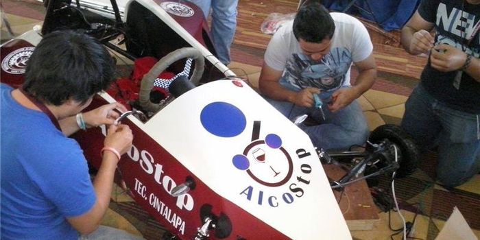 Sensor detects when a driver is alcohol-impaired and blocks the vehicle