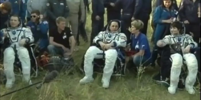Three International Space Station Astronauts Return to Earth After a Long Stay in Space