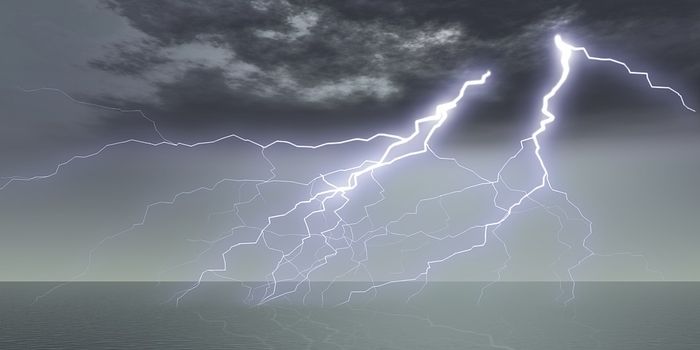 Lightning strikes in the Arctic