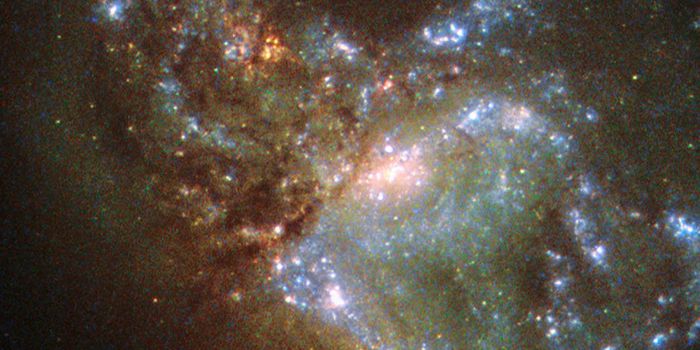 Hubble Space Telescope Spots Galaxy Merger