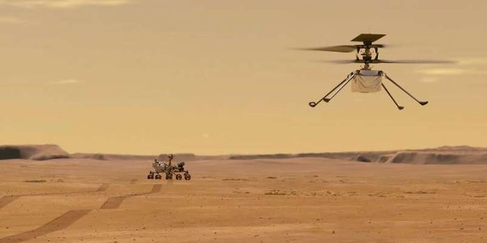 The Dust Dynamics of Martian Helicopters